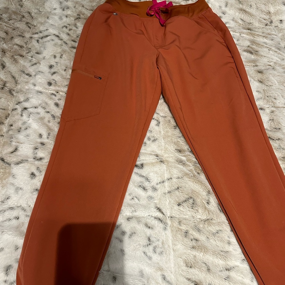 Woman’s orange fig scrubs pants
